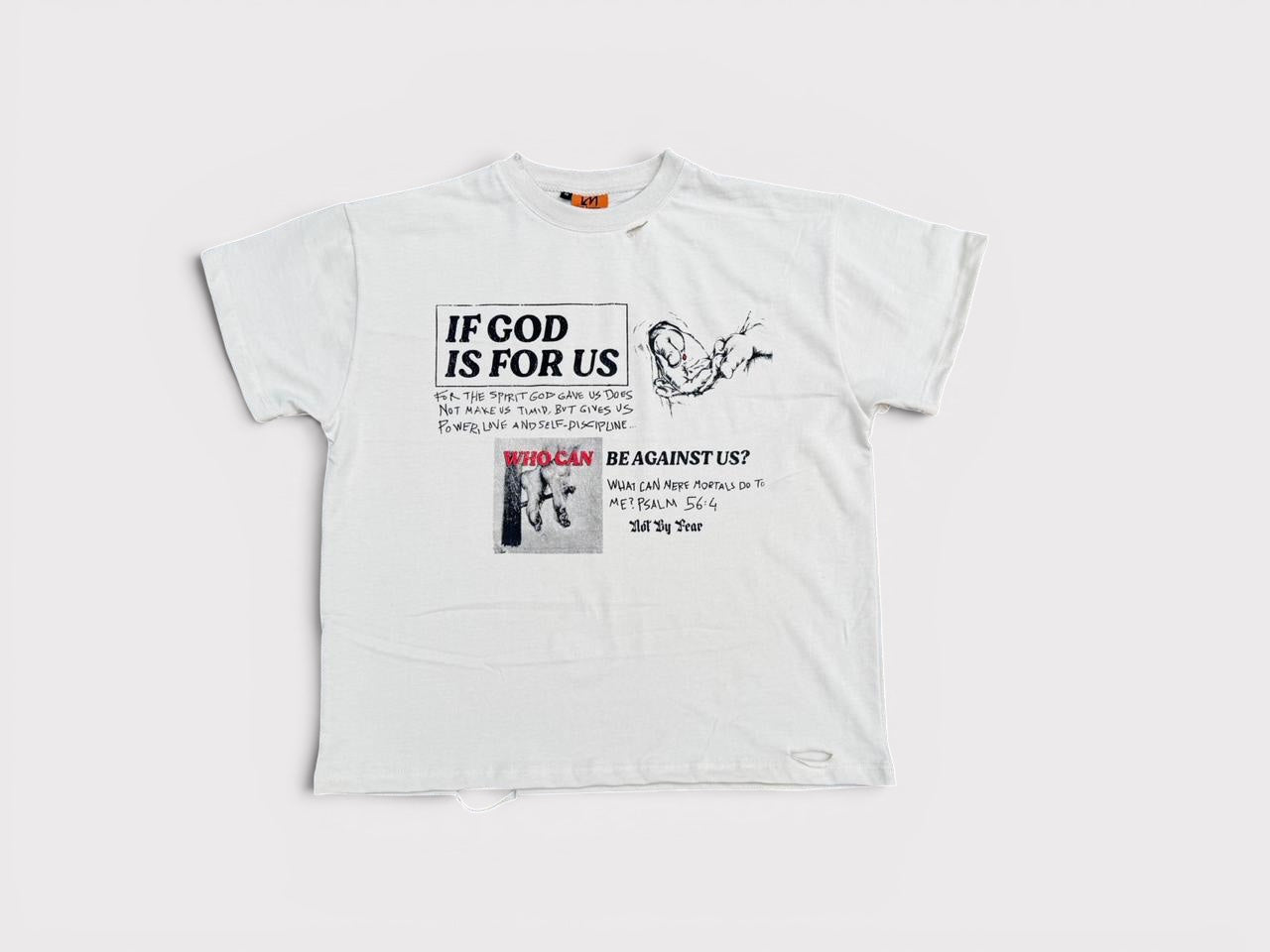 Mere Mortals heavyweight oversized tee Ball By Faith collab front