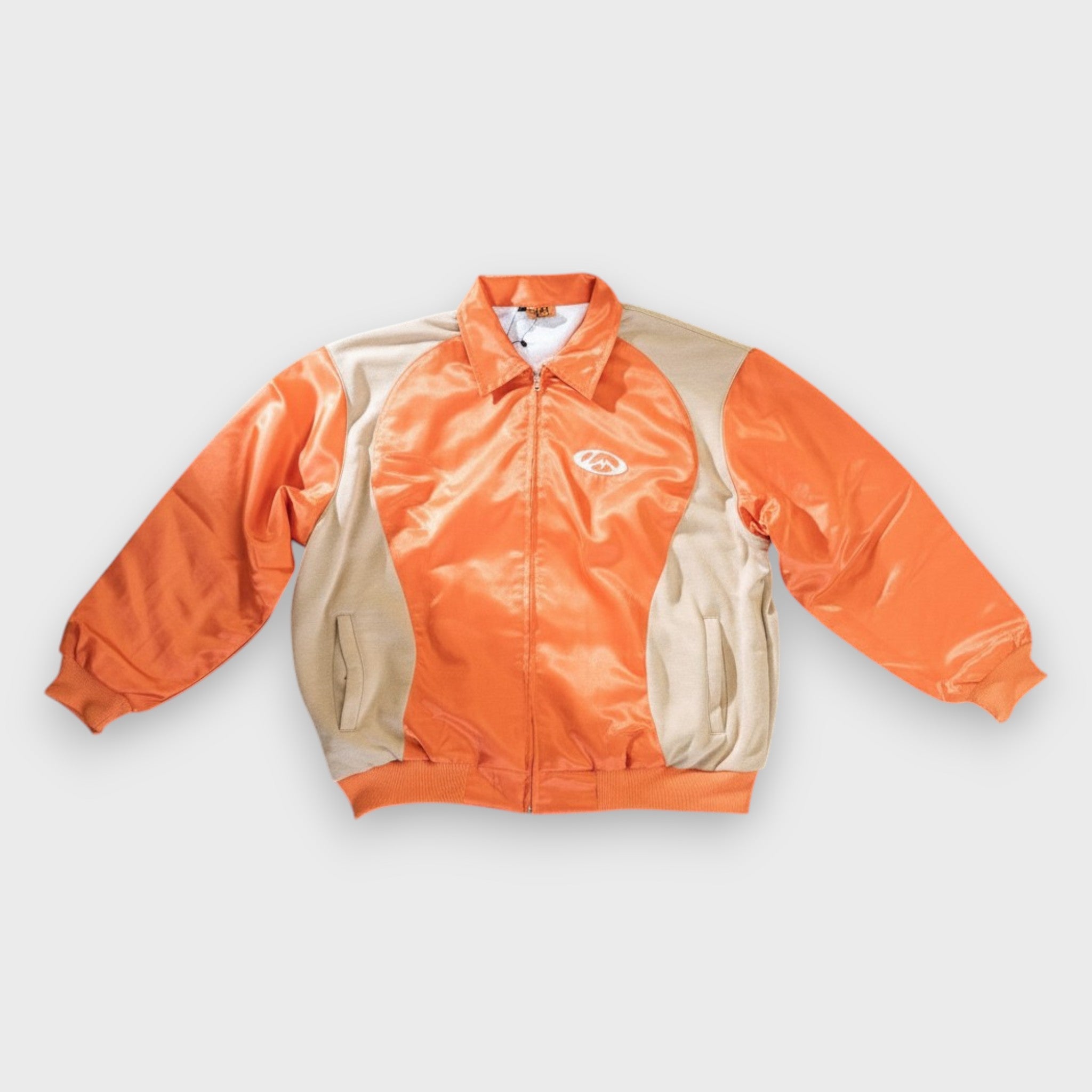 Molino Warm-Up orange nylon jacket front view